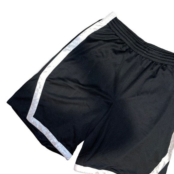 Nike Mens Athletic Shorts L Black Lined Elastic Waist Drawstring Swoosh Logo - Picture 2 of 7